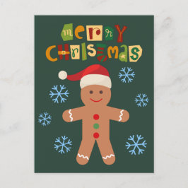 Feliz Navidad Hombre de Jengibre Bonito