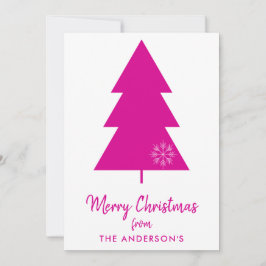 Feliz Navidad Hot Pink Christmas Tree