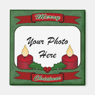Feliz Navidad! Imán fotográfico personalizado
