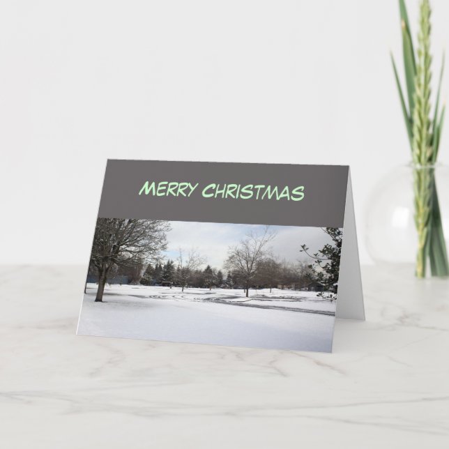 Feliz Navidad invierno nevado (Anverso)