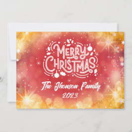 Feliz navidad invierno rojo copos de nieve