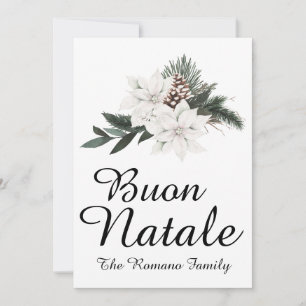 Feliz Navidad Italiano Feliz Navidad Floral
