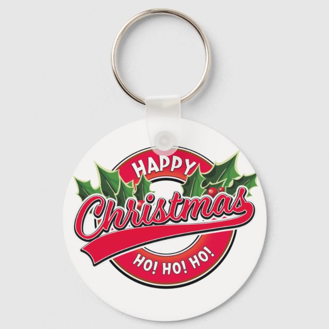Feliz Navidad ¡Ja! ¡Ja! ¡Ja! Llavero (Anverso)
