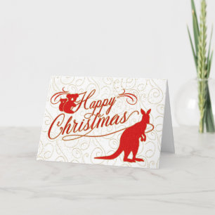 Feliz Navidad Kangaroo y Koala lleva al exterior