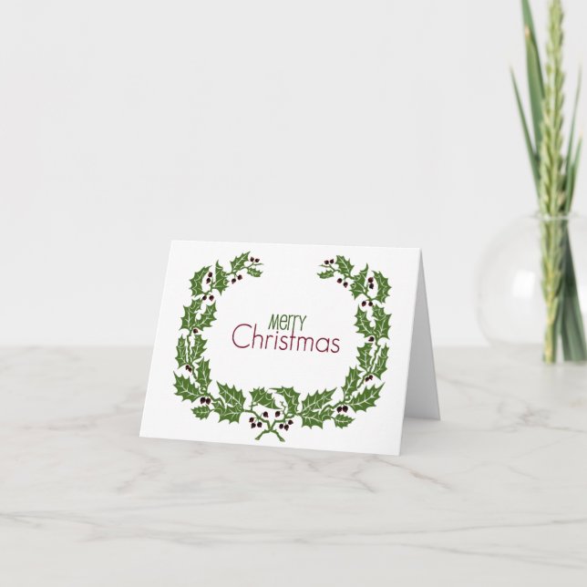 Feliz Navidad l Elegante Vintage Wreath (Anverso)