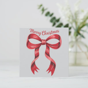 Feliz Navidad Lazo Coqueta Rojo Chica 