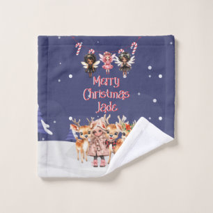 Feliz Navidad Leche de menta de reno con nombre