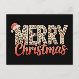 Feliz Navidad Leopardo Santa Sombrero Guepardo Nav