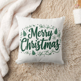 Feliz Navidad Letter almohada decorativa