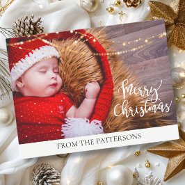 Feliz Navidad Lichter Kundenspezifische Foto