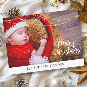 Feliz Navidad Lichter Kundenspezifische Foto