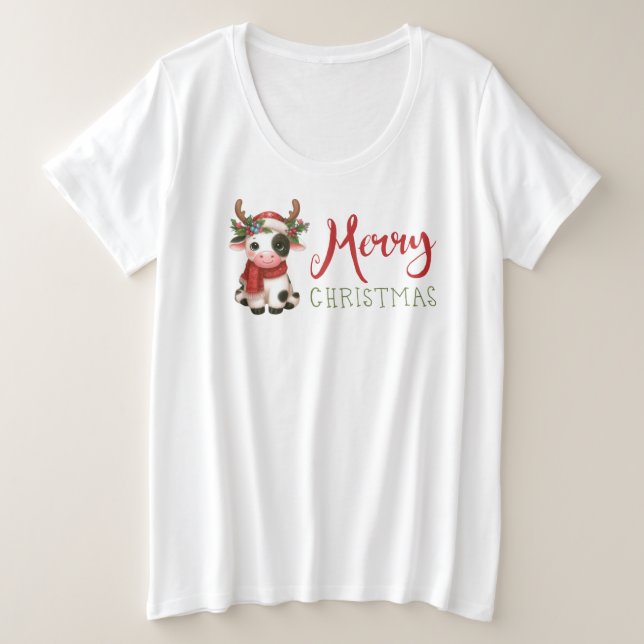 Feliz Navidad linda vaca (Anverso del diseño)