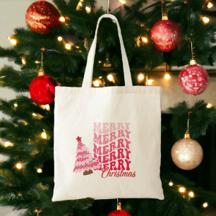Feliz Navidad lindo bolso rosa