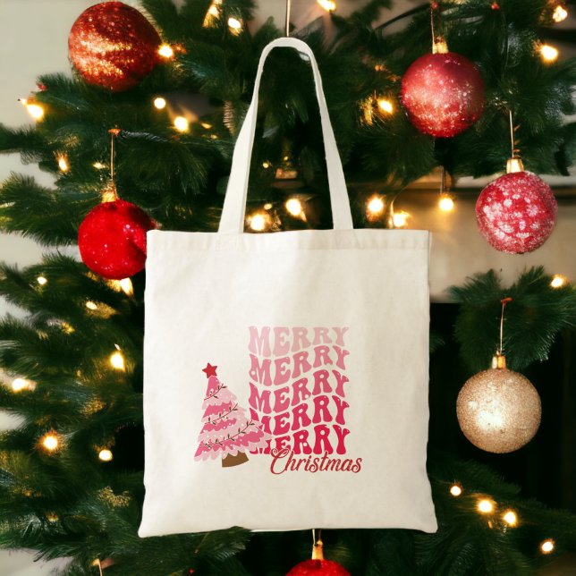 Feliz Navidad lindo bolso rosa (Subido por el creador)
