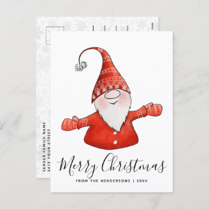 Feliz Navidad lindo Gnome moderno