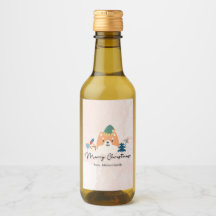 Feliz Navidad lindo Shiba regalo etiquetas mini