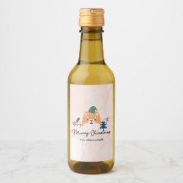 Feliz Navidad lindo Shiba regalo etiquetas mini