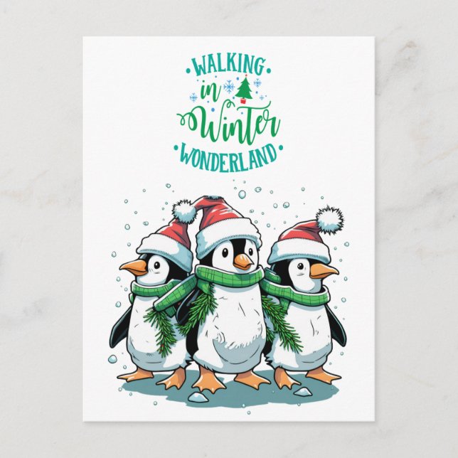 Feliz Navidad Lindos Pingüinos (Anverso)