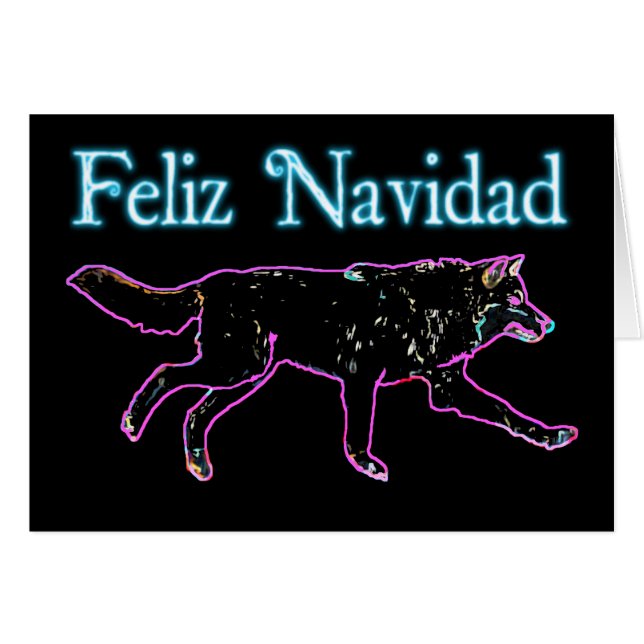 Feliz Navidad - Lobo Eléctrico (Anverso (Horizontal))