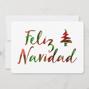 Feliz Navidad (luces de árbol bokeh)