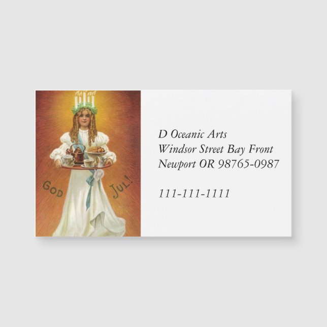 ¡Feliz Navidad!  Lucia con golosinas (Anverso)