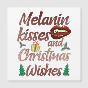 Feliz Navidad Magia de Chica Negra Melanina Navida