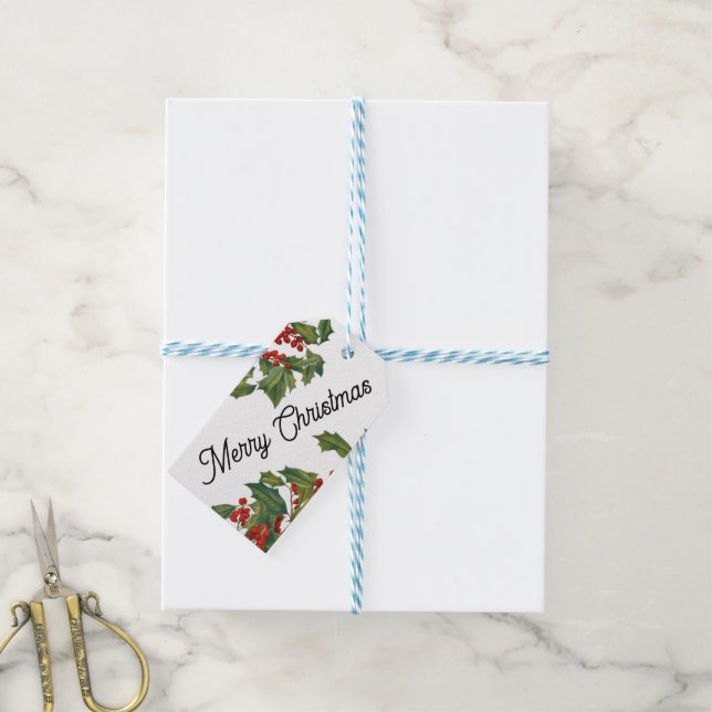 Feliz Navidad - Magical etiqueta Mistletoe Gift (Con cuerda)