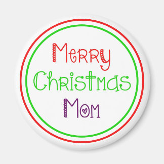 Feliz Navidad, mamá, colorido imán de regalo