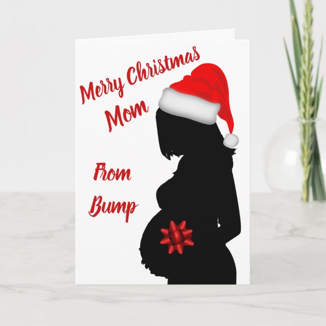 Feliz Navidad, mamá de la tarjeta de visita (Anverso)