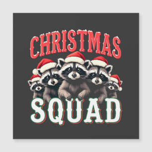 Feliz Navidad Mapache Sombrero de Santa Amantes 