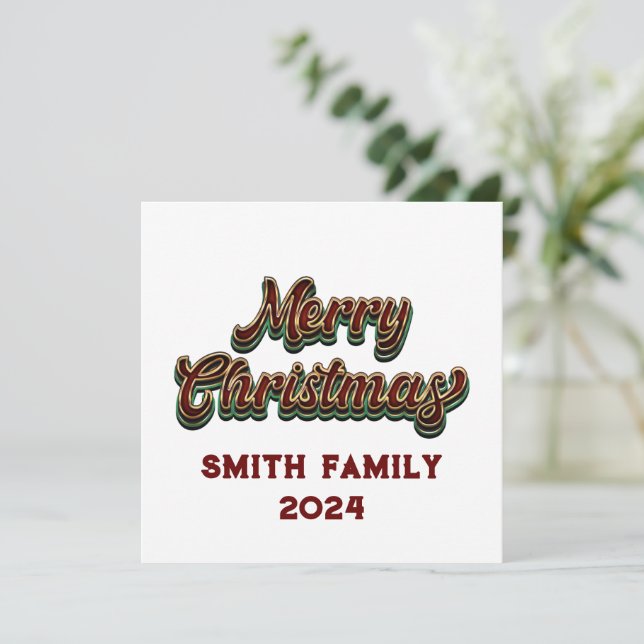 Feliz Navidad - Matanza familiar (Anverso de pie)