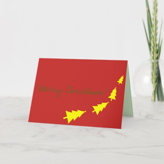 Feliz Navidad Mejores Deseos Tarjeta de Felicitaci (Anverso)