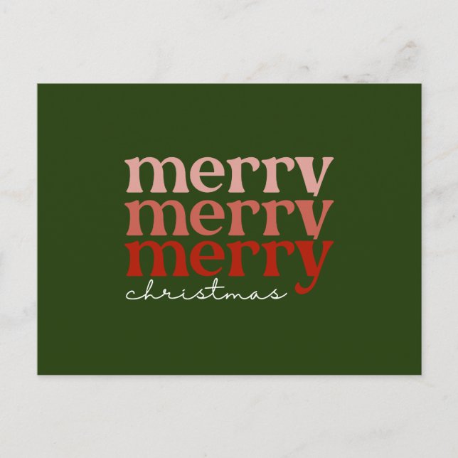 Feliz Navidad Mensajes de texto de bienvenida rojo (Anverso)