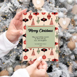 Feliz Navidad Mid Century Moderno