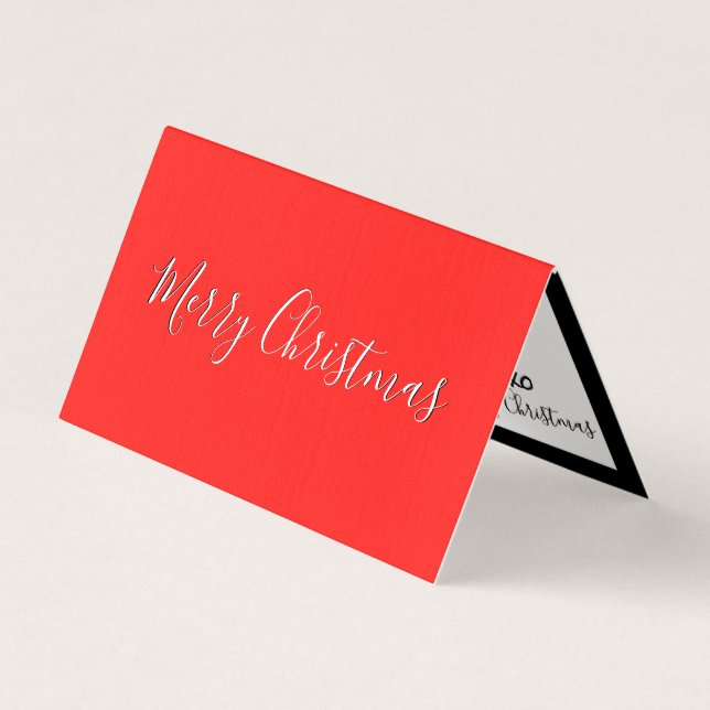 Feliz Navidad Mini tarjetas personalizadas nota pe (Anverso)