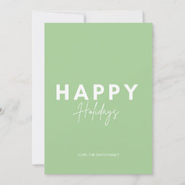 Feliz Navidad Minimalista Caramelo Verde Personali