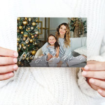 Feliz Navidad Minimalista H Photo 4B