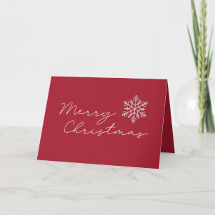 Feliz Navidad Minimalista rojo y blanco