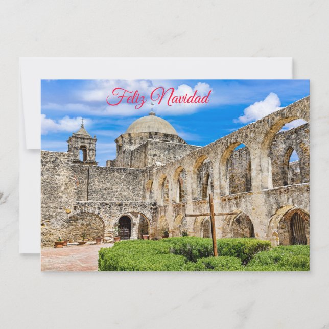 Feliz Navidad, Misión de San José, tarjeta de vaca (Anverso)