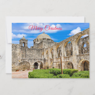 Feliz Navidad, misión San José, tarjeta de vacacio