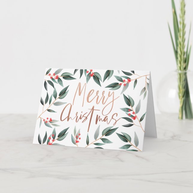 Feliz Navidad | Moda Foliage & Berry Sage Winter (Anverso)