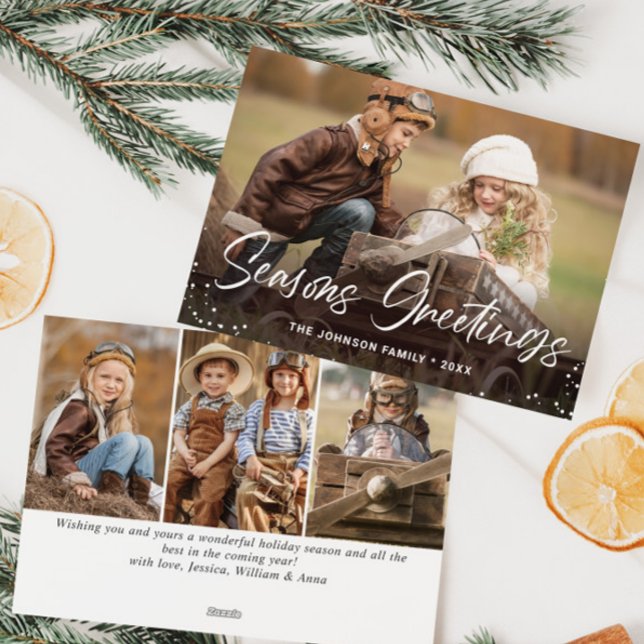 Feliz Navidad Moderna 4 Saludo FOTOGRÁFICO (Subido por el creador)