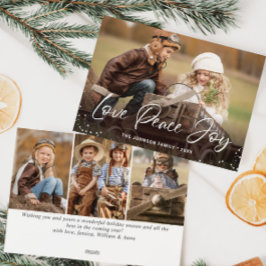 Feliz Navidad Moderna 4 Saludo FOTOGRÁFICO