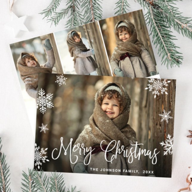 Feliz Navidad Moderna 4 Saludo FOTOGRÁFICO (Subido por el creador)