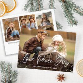 Feliz Navidad Moderna 4 Saludo FOTOGRÁFICO