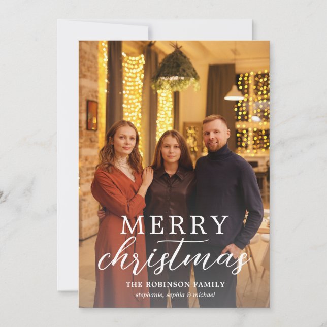 Feliz Navidad Moderna, foto completa (Anverso)