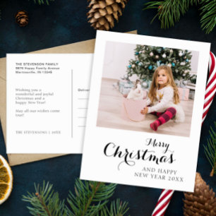 Feliz Navidad Moderna, foto simple