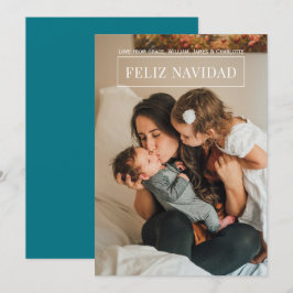 Feliz Navidad - moderna tarjeta de fotos de Navida