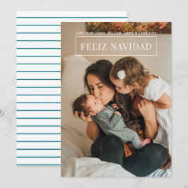 Feliz Navidad - moderna tarjeta de fotos de Navida