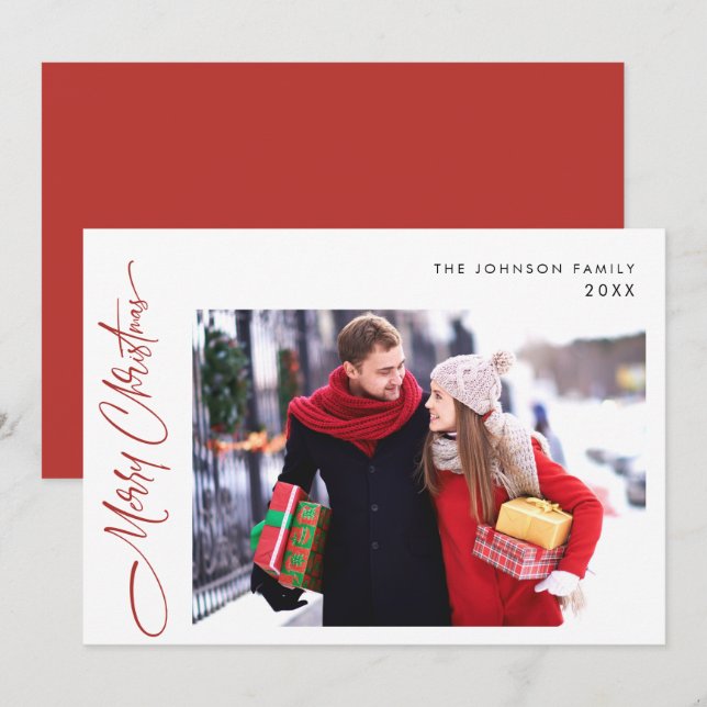 Feliz Navidad Moderna, un saludo fotográfico (Anverso / Reverso)